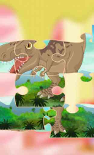 Dinosaur Jigsaw curieux apprendre anglais enfant 3