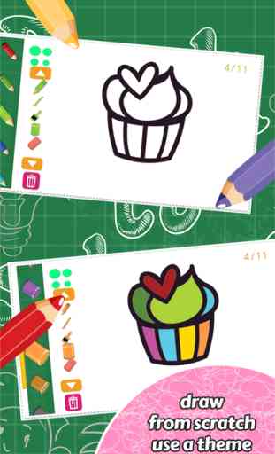 Jeu Cupcake Coloring Book Enfants 3