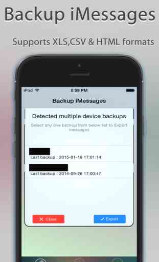 Backup SMS + iMessages TextRecover SMSExport Pro 2