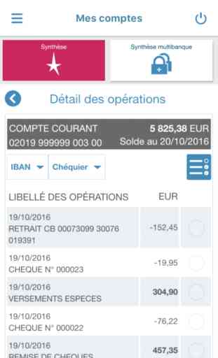 Banque Courtois pour iPhone 2