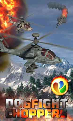 Air hélicoptère de combat - hélicoptère d'attaque militaire jeu gratuit de guerre, Dogfight Choppers - Free Military Helicopter War Game 1