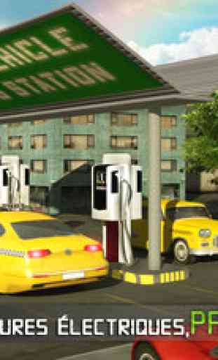 De voiture électrique Taxi à covoitureur 3D simulateur: City Auto dur de prendre des voyageurs 2