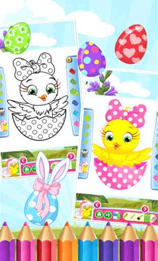 Easter Egg Coloring Book World peindre et dessiner Jeu pour les enfants 2