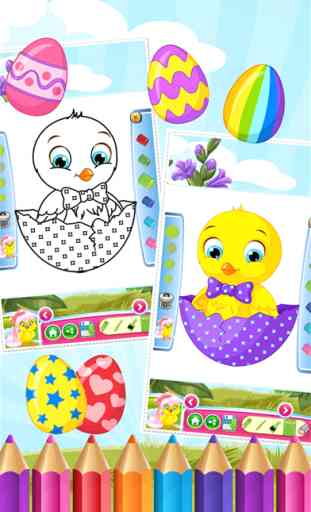 Easter Egg Coloring Book World peindre et dessiner Jeu pour les enfants 3