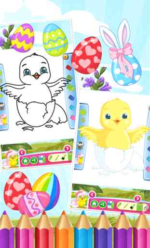Easter Egg Coloring Book World peindre et dessiner Jeu pour les enfants 4
