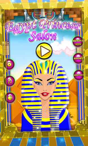 Egypte Princesse Salon de beauté - studio de mode et de soins capillaires jeu pour les enfants et les filles 1