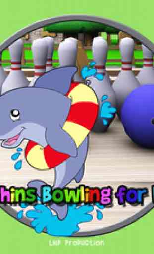 dauphins bowling pour les enfants - jeu gratuit 1