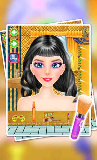 Egypte fille makeover - princesse egypte antique maquillage salon 2
