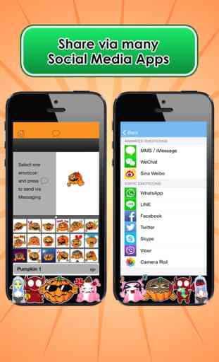 Emoji Kingdom 15 gratuit citrouille Halloween émoticône animation Soutien  iOS 8 3