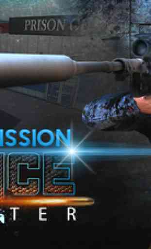 Évadez Mission Police Sniper Shooter 3D - Alcatraz Prison Guard Prison Breakout Jeu de Tir criminel. 3