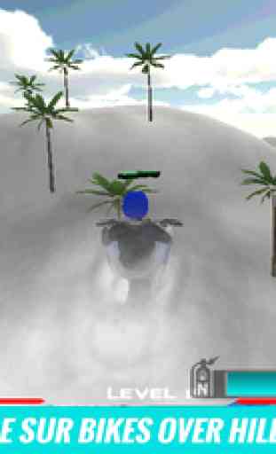 Extrême moto neige simulateur 3D - faire du vélo de montagne dans les collines arctiques gelés 2