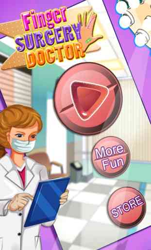 Chirurgie de Finger Doctor - Meilleur jeu de chirurgien avec le docteur de la maison conviviale et un petit hôpital mignon pour enfants 3