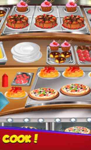 Food Court Bistro Fever Restaurant - Chef de cuisine Saucisses & Sandwich Scramble Games 3