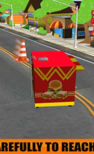 Food Truck Simulator Pizza Delivery - Parking Minivan Compétences jeux pour les enfants 3