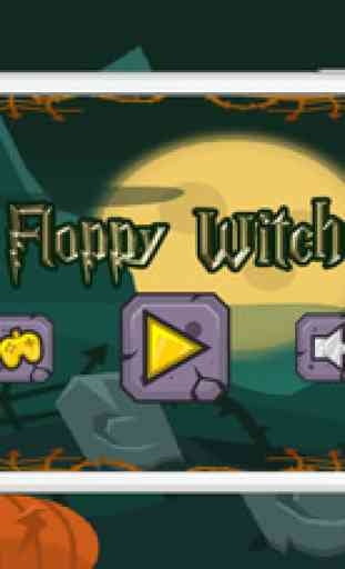 sorcière disquette apprendre à voler par balai magique dans la nuit de Halloween - touchez jeux de claquettes 1