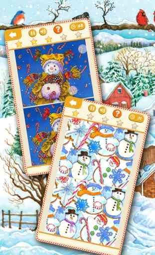 Trouvez les Différences: Edition de Noël - famille jeu de puzzle pour vacances pour les enfants et les adultes illustrés par Wendy Edelson 2