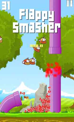 Flappy smasher Bird - Fun Flappy Games For Kids 1