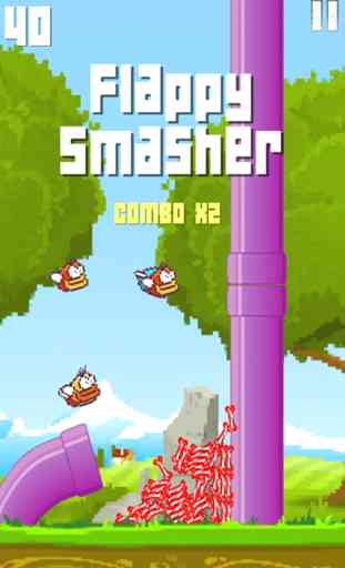 Flappy smasher Bird - Fun Flappy Games For Kids 3