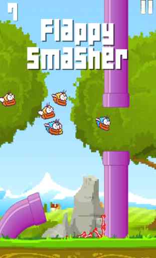 Flappy smasher Bird - Fun Flappy Games For Kids 4