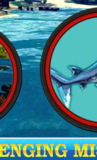 Flying Hungry Shark onwater: Extreme Shooting Free 3