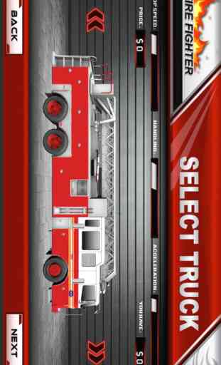 Pompier de secours camion - Camion de pompiers Jeu 1