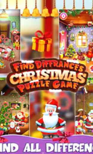 Trouver les différences de Noël Puzzle 2