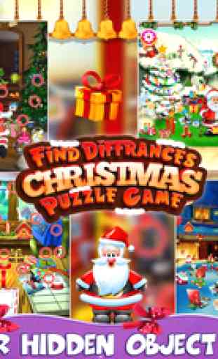 Trouver les différences de Noël Puzzle 3