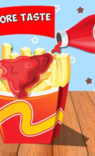 French Fries Shop-Make cook & eat with you best friends-Super Fun Learning in school 2