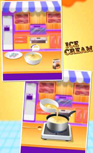 Frozen Ice Cream Maker recette de cuisine maison - jeux de cuisine pour les enfants 1