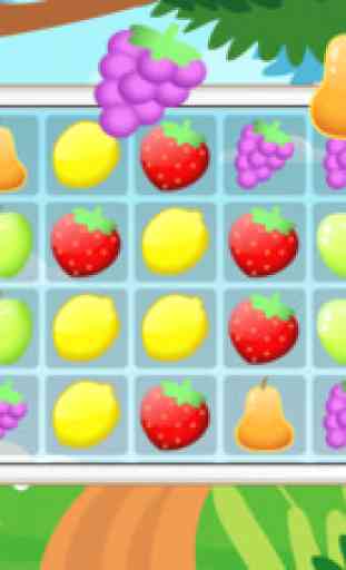 Fruit Tirer Match 3 Puzzle Jeux - conseil magie jeu relaxant apprentissage pour les enfants de 5 ans gratuit 1