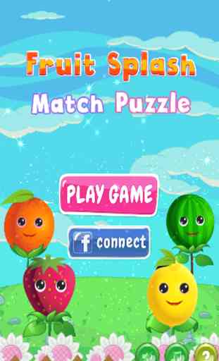 fruits match de splash de puzzle 1
