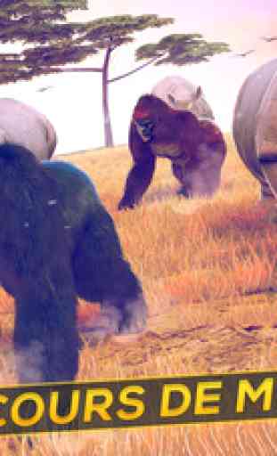 Fou Gorille Simulateur 2016 Jeu de Singe Animaux pour Enfants Gratuit 2
