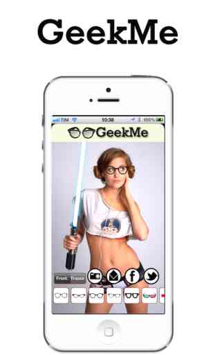 Geek Me - vous Geekfy! Réalité Augmentée pour ajouter des drôles de lunettes Geek 2