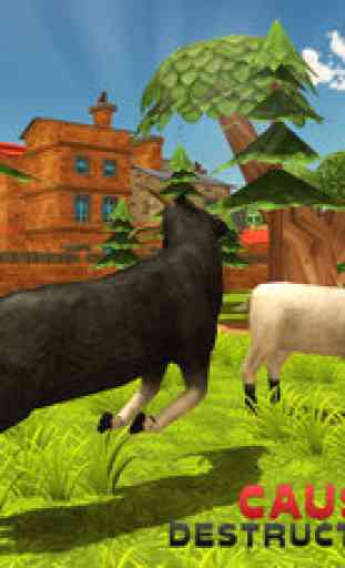 Goat Simulator 3D - A Goats Rampage Dans la ville 3