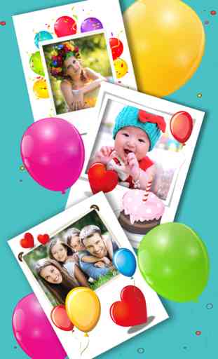 Cadres photos pour anniversaires - Souhaitez les anniversaires et créez de jolies cartes de vœux 1