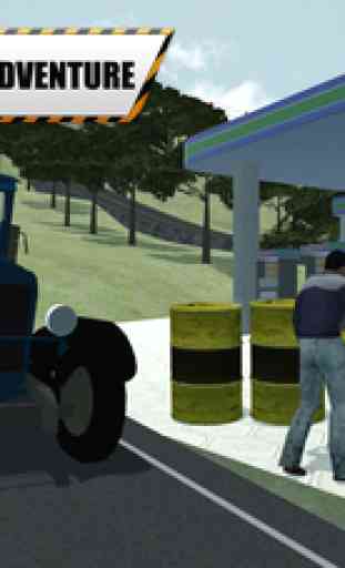 Escalade colline camion essence - Pilote cargaison camion dans ce jeu simulateur de conduite 4