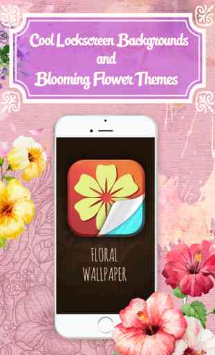 HD Fond d'Ecran Floral - Verrouiller L'écran Amusant Et Floraison Thèmes de Fleurs pour iPhone 1