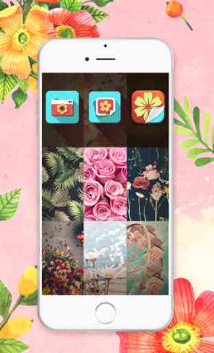 HD Fond d'Ecran Floral - Verrouiller L'écran Amusant Et Floraison Thèmes de Fleurs pour iPhone 4