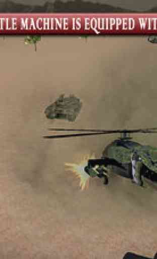 Hélicoptère VS Tank - Première ligne Cobra Apache cuirassé jeu de guerre Simulator 4