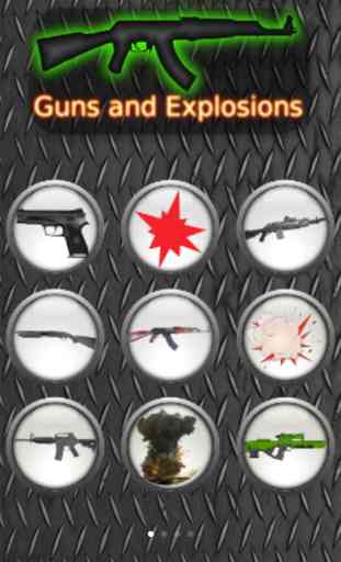 Fusils et des explosions 1