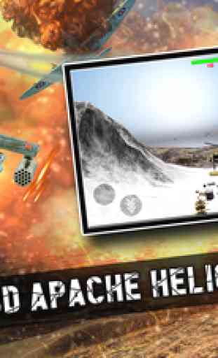 Gunship Apache War 3D - Jeu d'hélicoptère 3