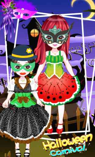 Halloween Carnaval - Filles Makeover jeu 2