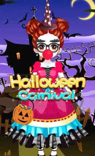 Halloween Carnaval - Filles Makeover jeu 4