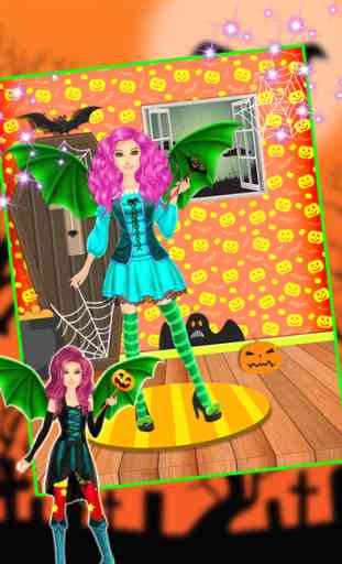 Halloween Party Fille Spa Maquillage & Dress Up Game 1