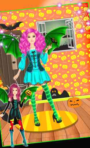 Halloween Party Fille Spa Maquillage & Dress Up Game 4