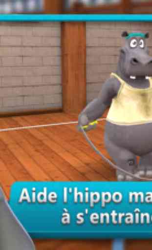 Hippo Sports: Aide l'hippo maladroit à s'entraîner 2