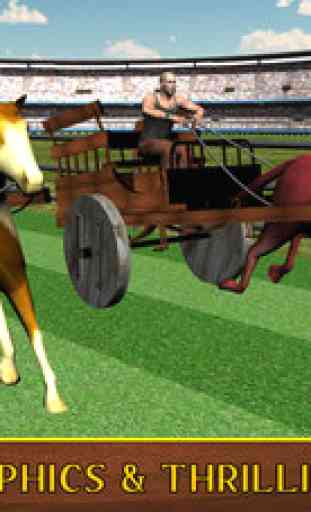 Charrette à cheval course simulateur - Course buggy réelle piste de course difficile 4
