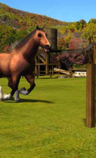 Cheval Simulator - Monter un animal sauvage jeu de simulation pour profiter au Real 3D Farm Fields 4
