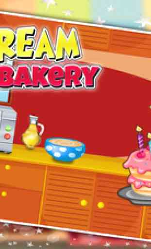 glace gâteau à la crème boulangerie - la cuisine et le chef fou jeu histoire pour les cuisiniers étoiles 1