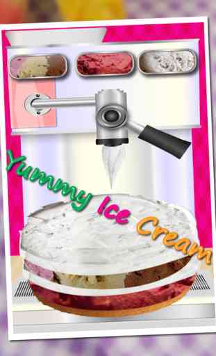 Ice Cream Cake Maker - Une fièvre d'aliments congelés et chef heureux jeu de cuisine 4